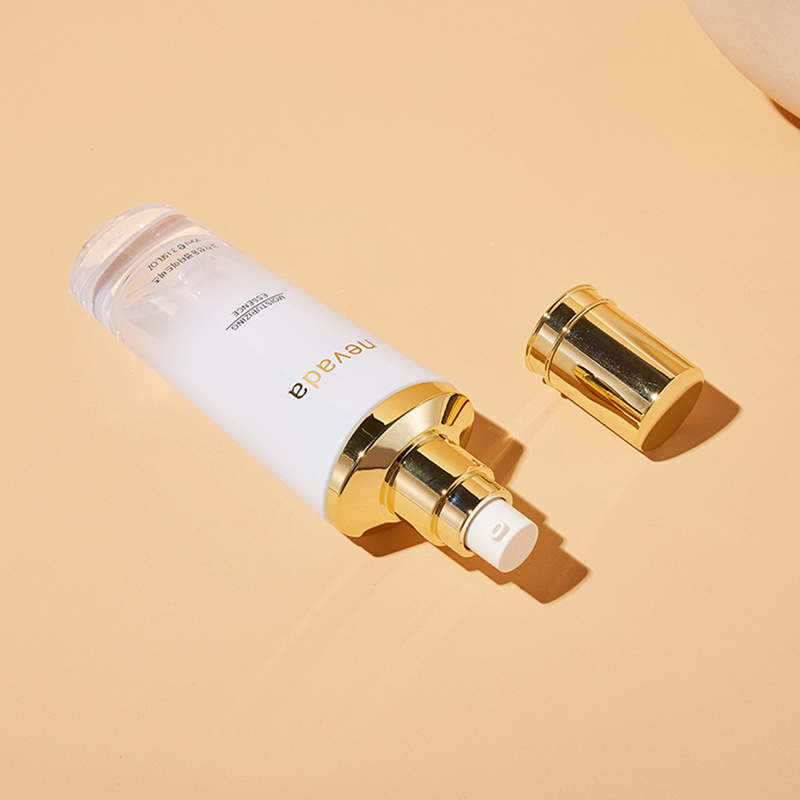 Portable Plated Glass Cosmetic Bottle Travel Size Lotion Bottle and Empty Skincare Container for Packaging Use