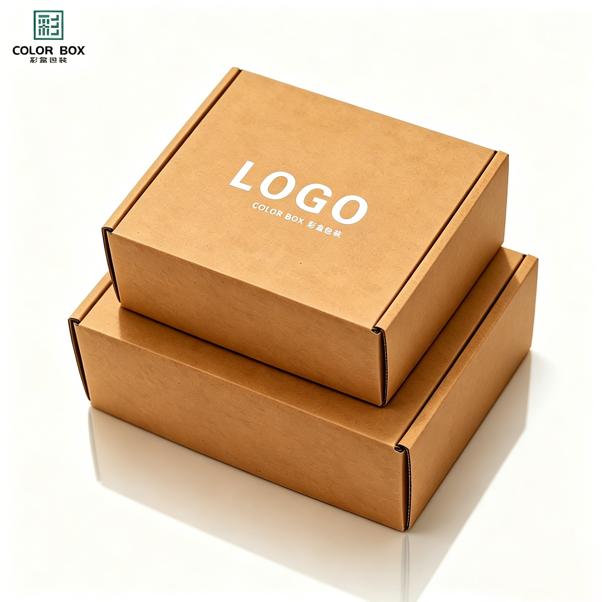 Free Sample Customized Logo Kraft Paper Boxes Cosmetics Corrugated Packaging Mail Box Shipping Carton Premium Quality Paper