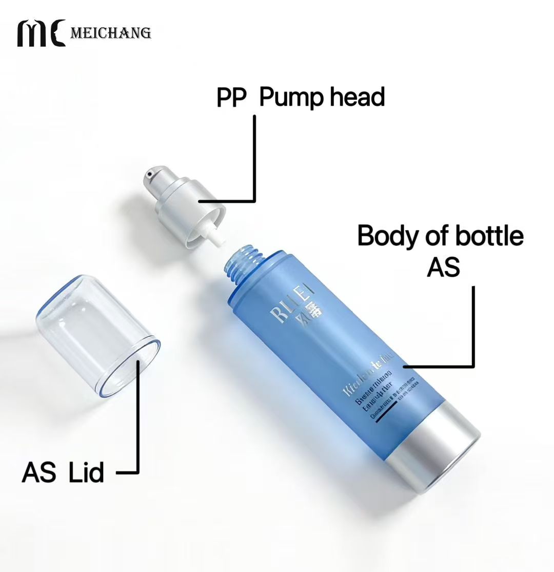 80ml 100ml AS Airless Fine Mist Spray Bottle Custom Cosmetic Packaging for Sunscreen Setting Spray Skincare