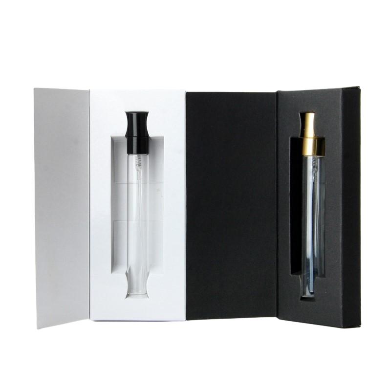 3ml 5ml 10ml Refillable Glass Spray Perfume Small Sample test Bottle with Paper Box Package