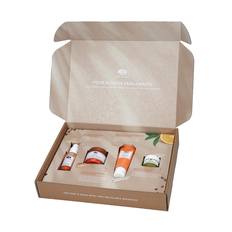 Custom Luxury Cosmetic Skin Care Set Organic Skincare Cardboard Packaging Paper Box with logo
