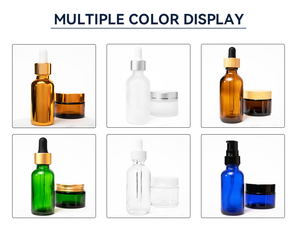 Color palette choices for glass bottles