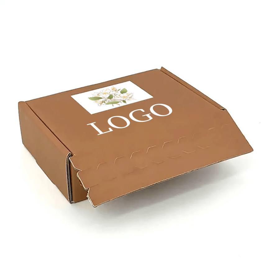 Manufacturer Corrugated Packing Easy Tear Strip Opening Delivery Paper Mailing Box Shipping Zipper Mailer Boxes
