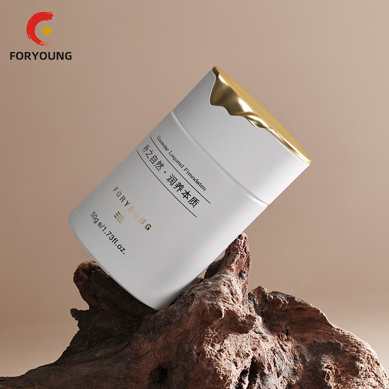 Hot Sale Luxury30ml 50ml 100ml 120ml Custom Color Glass Bottle Skincare Package for Serum/lotion Cosmetic Jar for Cream Gold Top