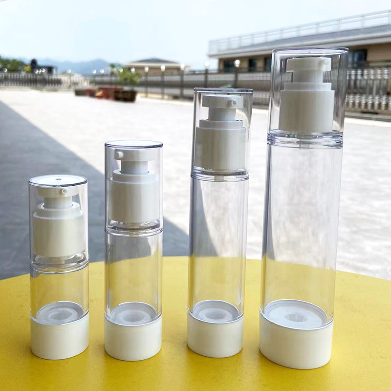 15ml 30ml 50ml 80ml 100ml 120ml Acrylic Cosmetic Airless Spray Pump Skincare Cosmetic Bottles For Eye Cream