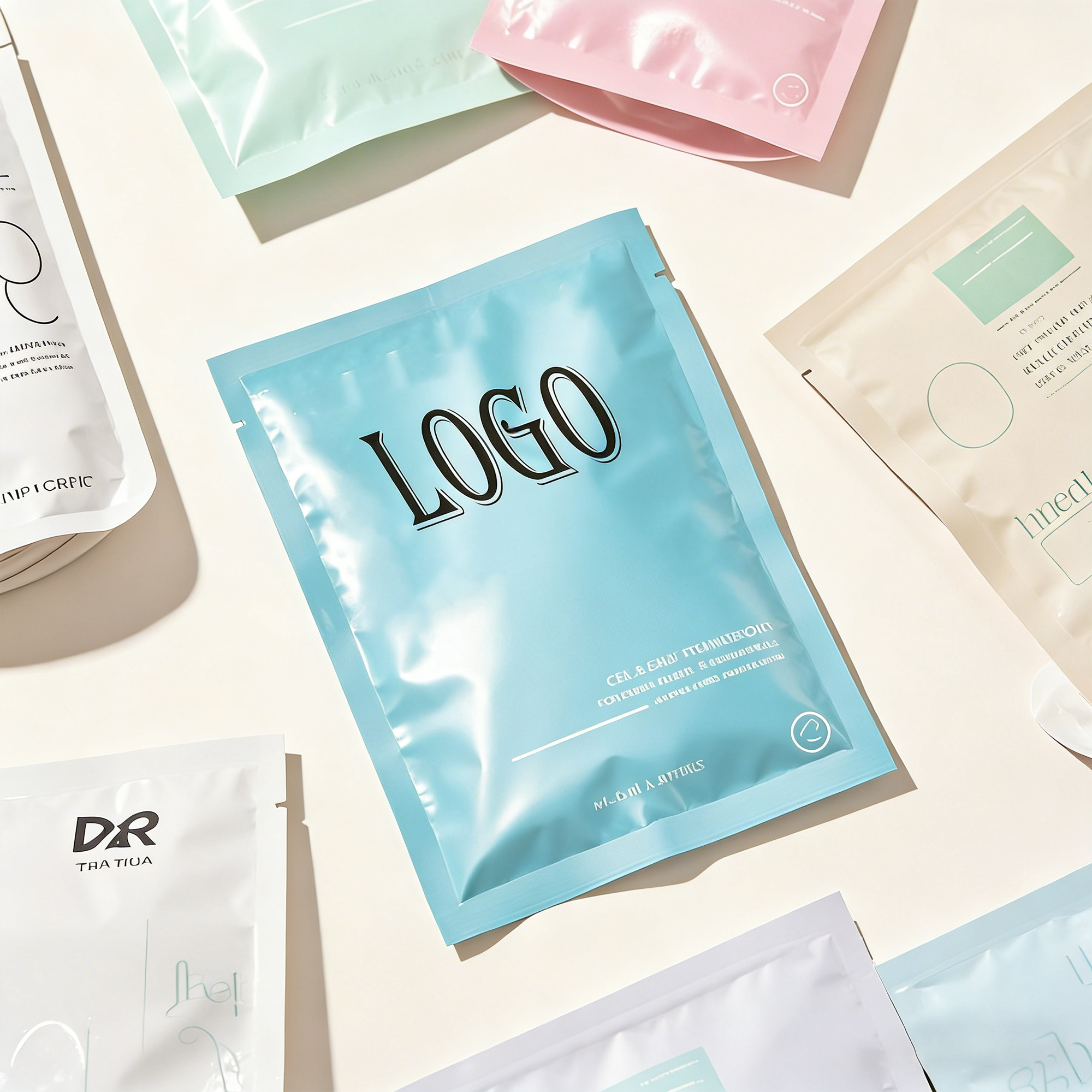 1ml 1.5ml 2ml 10ml Cosmetics Sample Sachets Lotion Bags Plastic Sample Pouches Facial Cleanser Custom Cosmetic Packaging Bags