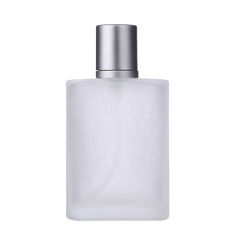 High Quality 30ml 50ml 100ml Luxury Perfume Empty Bottle Frosted Spray Pump Refillable Glass Bottle With Screw Cap