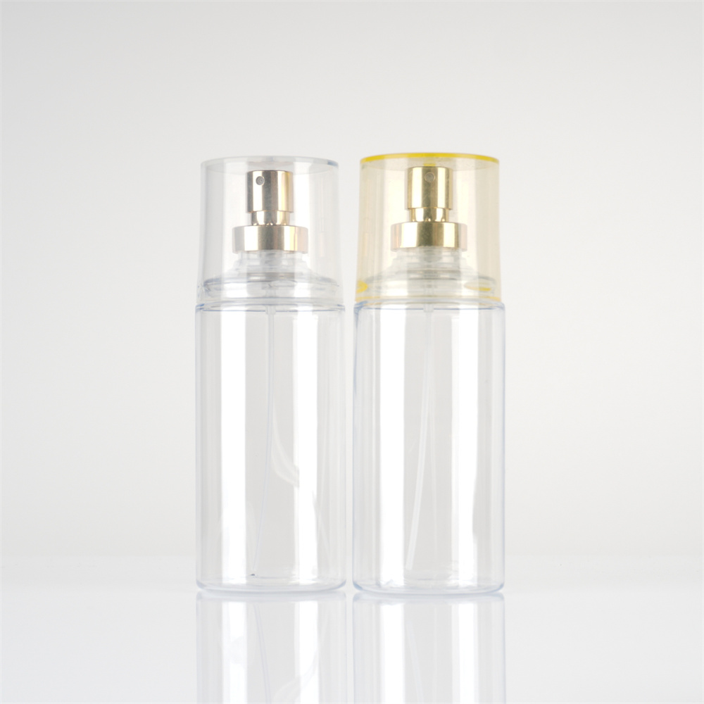 OEM Service Refillable 88ml Transparent Cosmetic Spray Container Beauty Packaging PET Plastic Perfume Spray Bottle