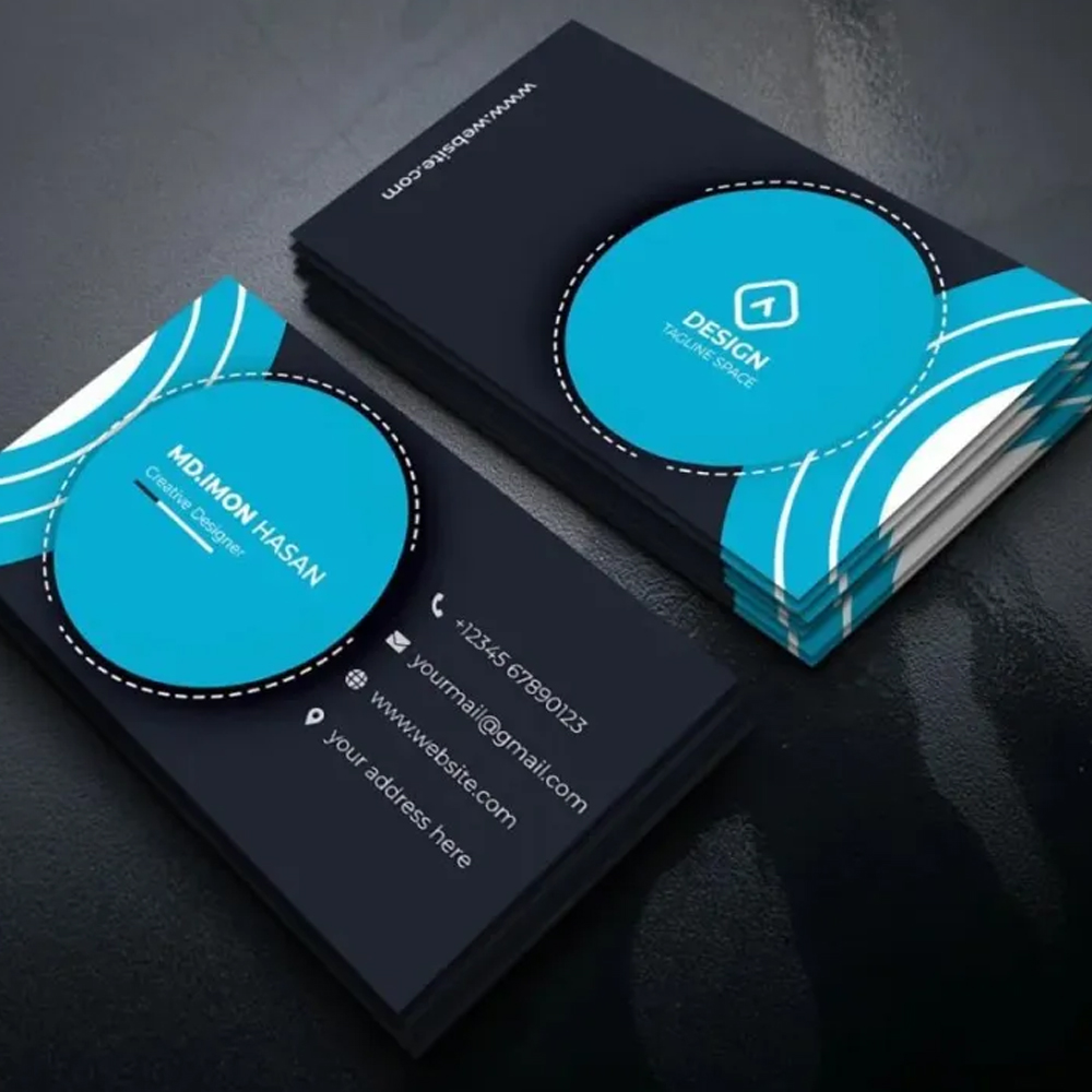 Best Selling High Quality CMYK Custom Logo Business Cards Embossing Gold Finish Creative Design Thank You Paper Offset Cardboard