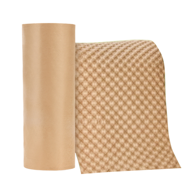 Aircosan 100% Eco-friendly And Recyclable Kraft Paper Bubble Wrapping Cushion Packaging Materials For Paper Bubble Machine Using