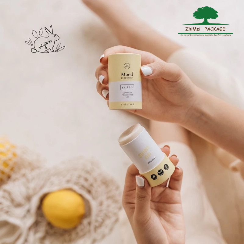 100% Biodegradable Lip Balm Push Up Paper Tube Eco Friendly Vegan Lip Balm With Custom Logo Printed