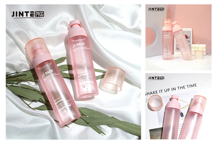 Cute Pink Cosmetic Packaging Plastic PET Spray Bottle Detail 3