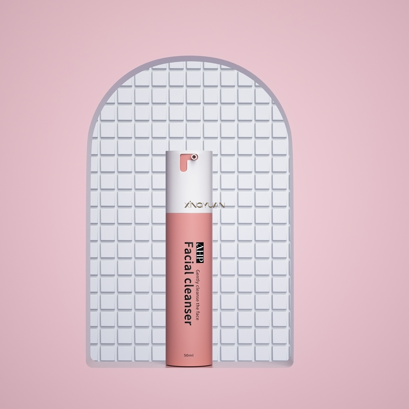 Airless pump lotion bottle variant 3