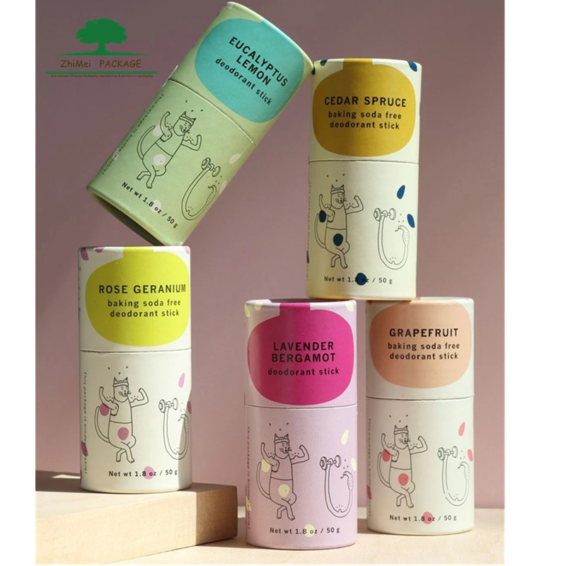 100% Biodegradable Lip Balm Push Up Paper Tube Eco Friendly Vegan Lip Balm With Custom Logo Printed