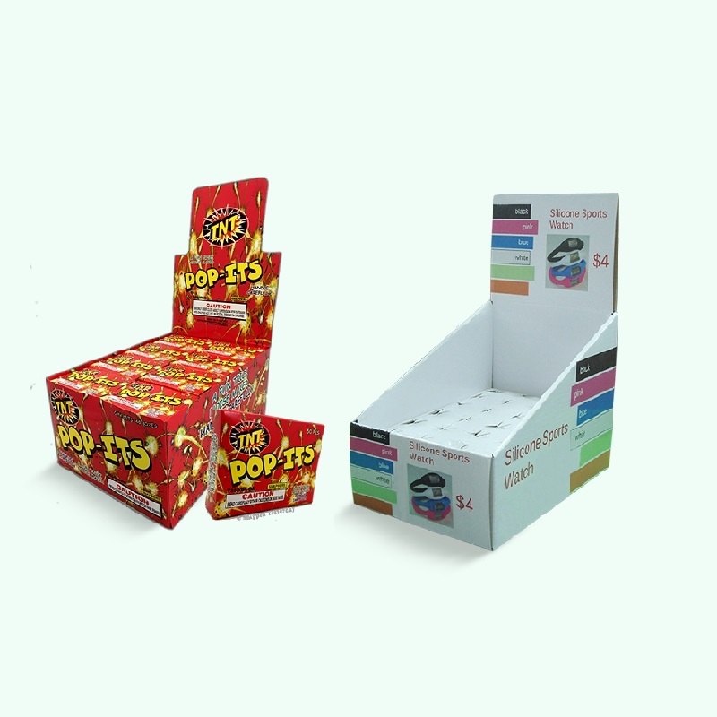 Custom Retail Paper Shelf Ready Display Packaging Box POS Cardboard Corrugated Tear Away Box Paper Display Box