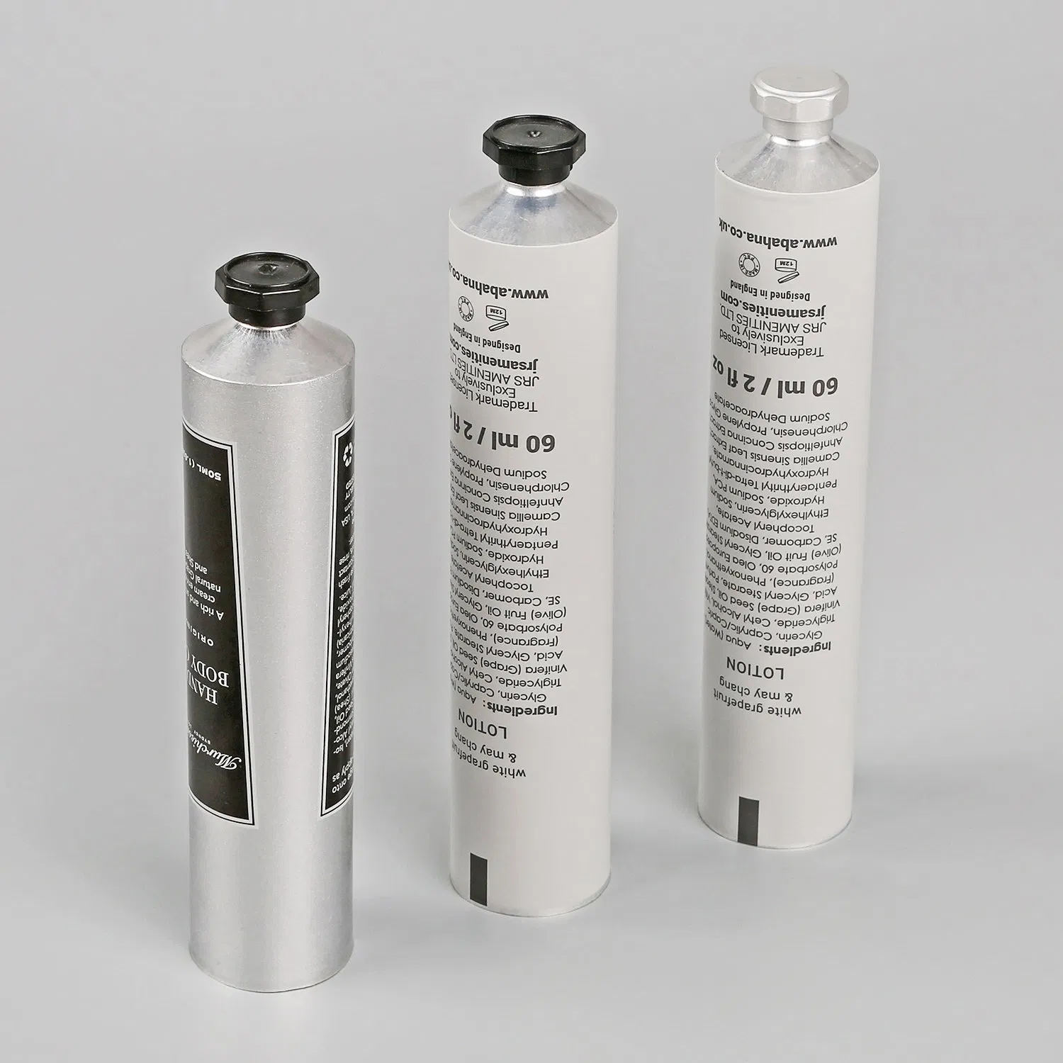 Empty Cosmetic Soft Tube Body Lotion Packaging Metal Aluminum Collapsible Tube