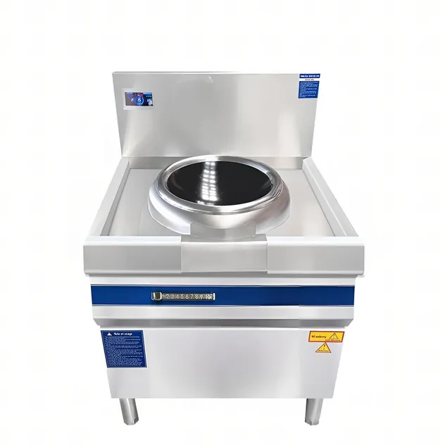 Commercial Induction Wok Cooker Double Burner Design for Restaurant Kitchen