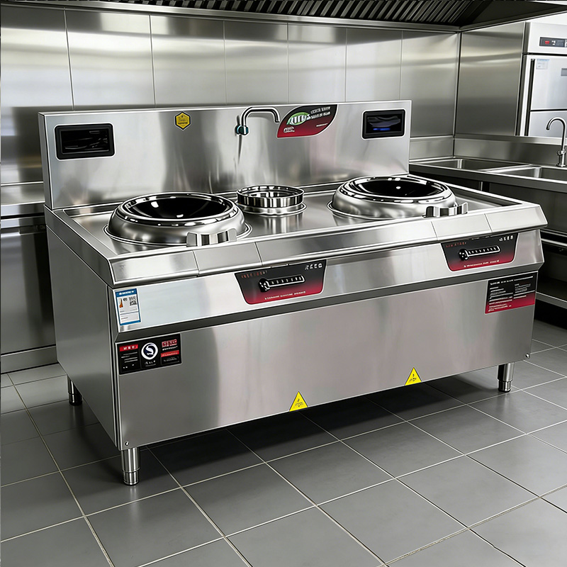 Hotel Canteen Restaurant High-power Induction Cooker Single Head Double Head Electric Stir Fry Stove Large Pot Stove