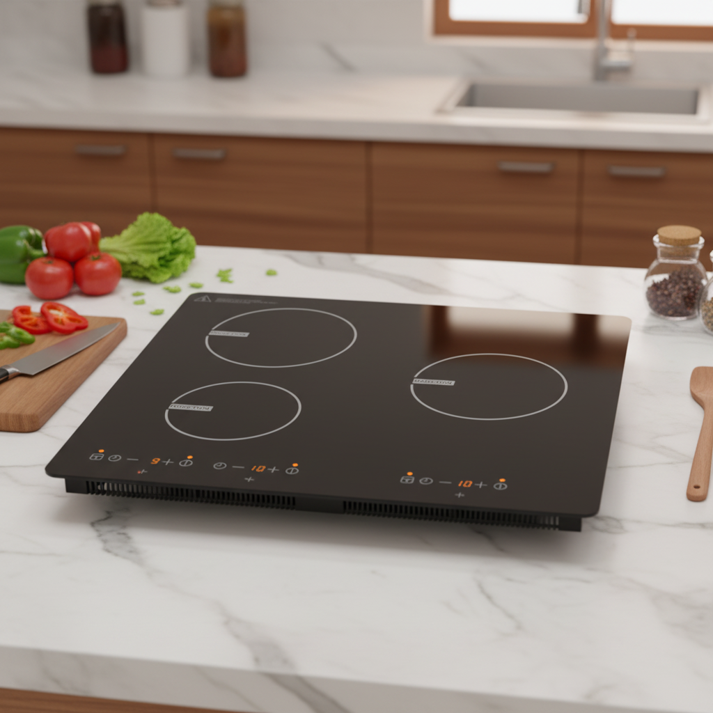 6000W 3-Burner Built-in Induction Cooktop 360A