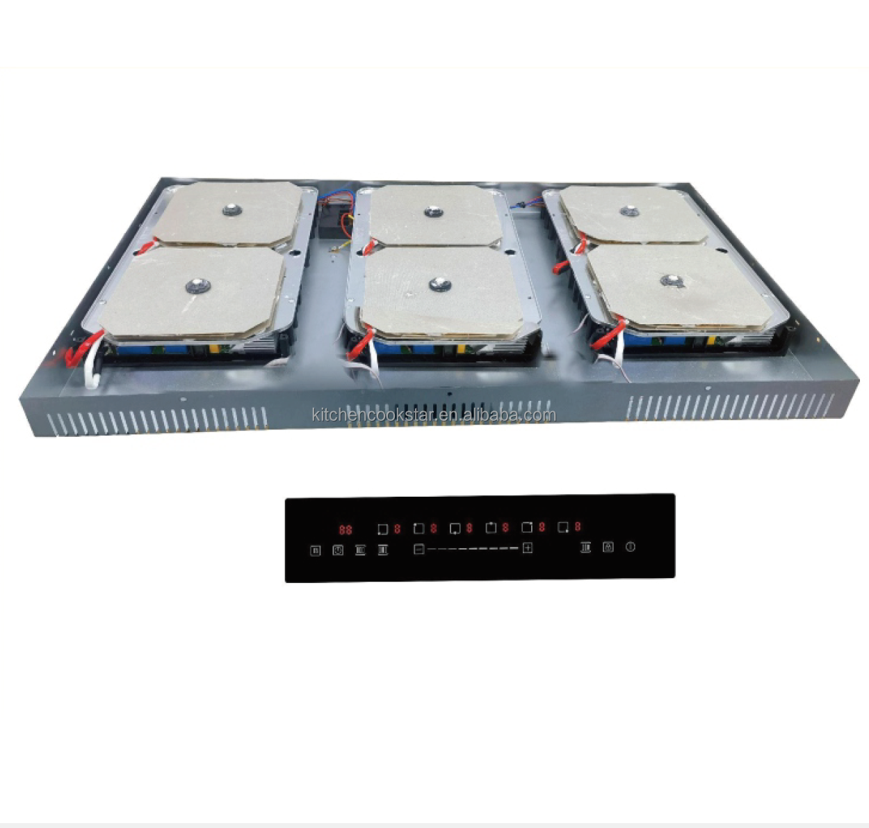 Invisible Induction Cooktop Six Stoves Hidden Under Granite Marble Countertop Built in Type 6 Burners
