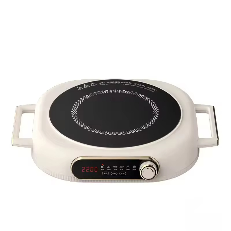 High-Power Smart Electric Induction Cooker 100W~3500W Touch Screen Waterproof 6-Level Firepower 3-Hour Timed Cooking