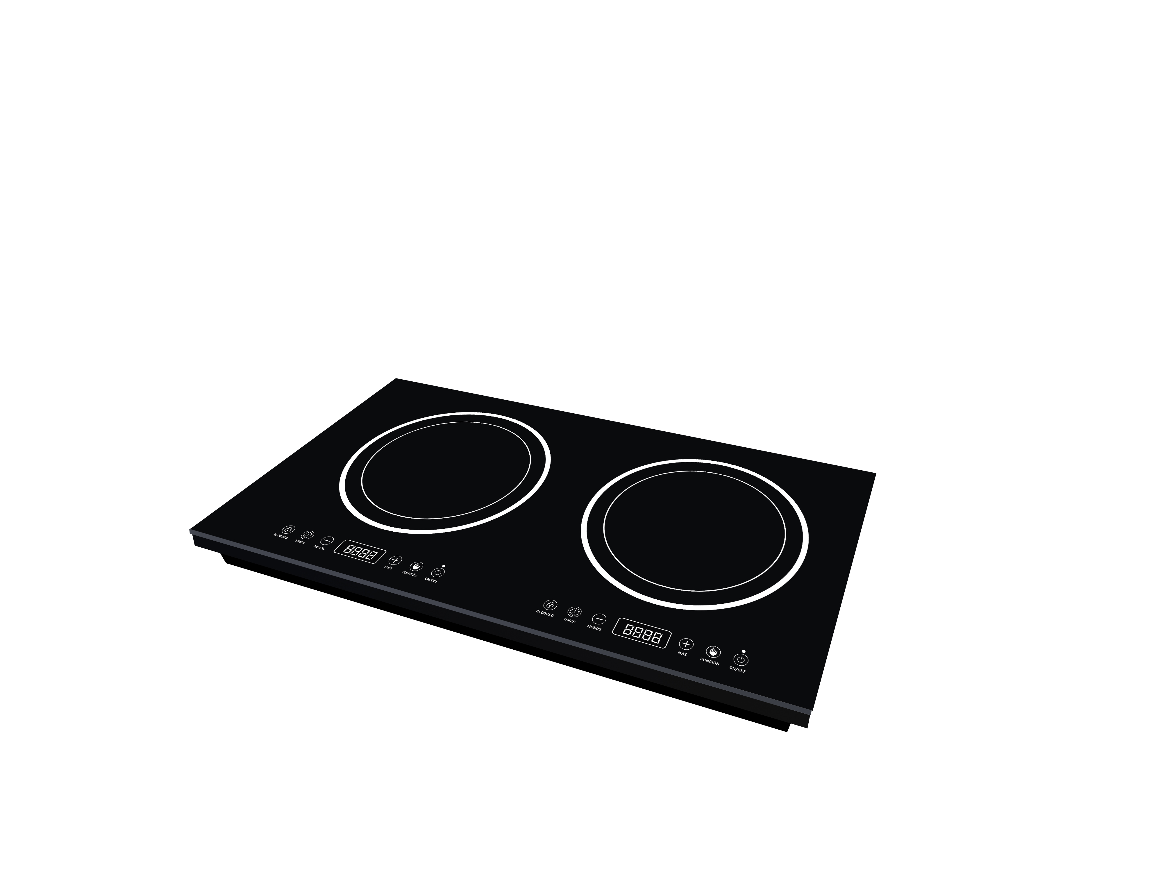 Flat Design Dual Burners Induction Cooker Built in Induction Cooktop Embedded Electric Stove Cooker with Good Materials