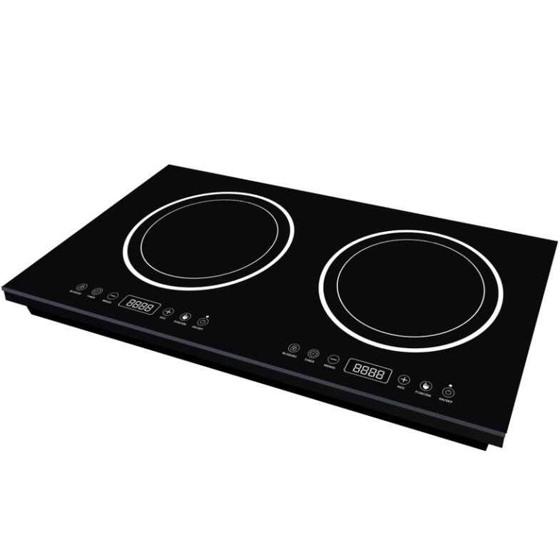 Flat Design Dual Burners Induction Cooker Built in Induction Cooktop Embedded Electric Stove Cooker with Good Materials