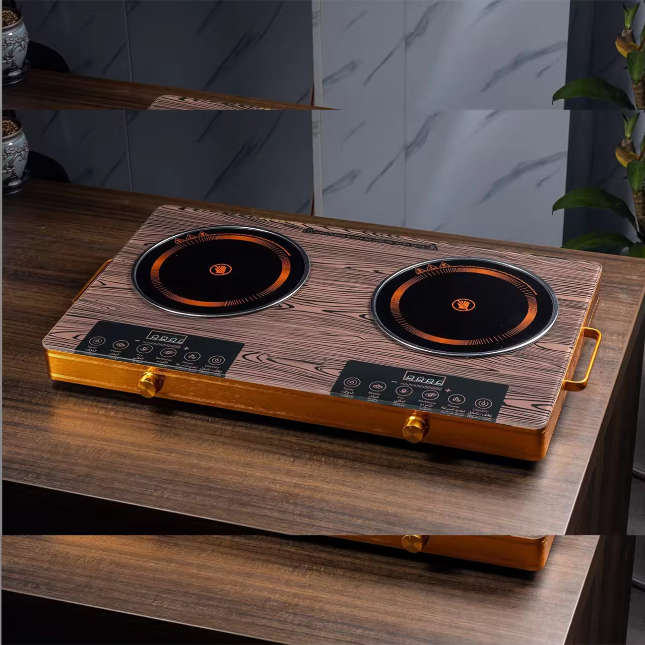 Wholesale 3500W Household Electric Stove Infrared Hot Plates Multifunction Digital Burner Induction Cooker Glass Ceramic Cooktop
