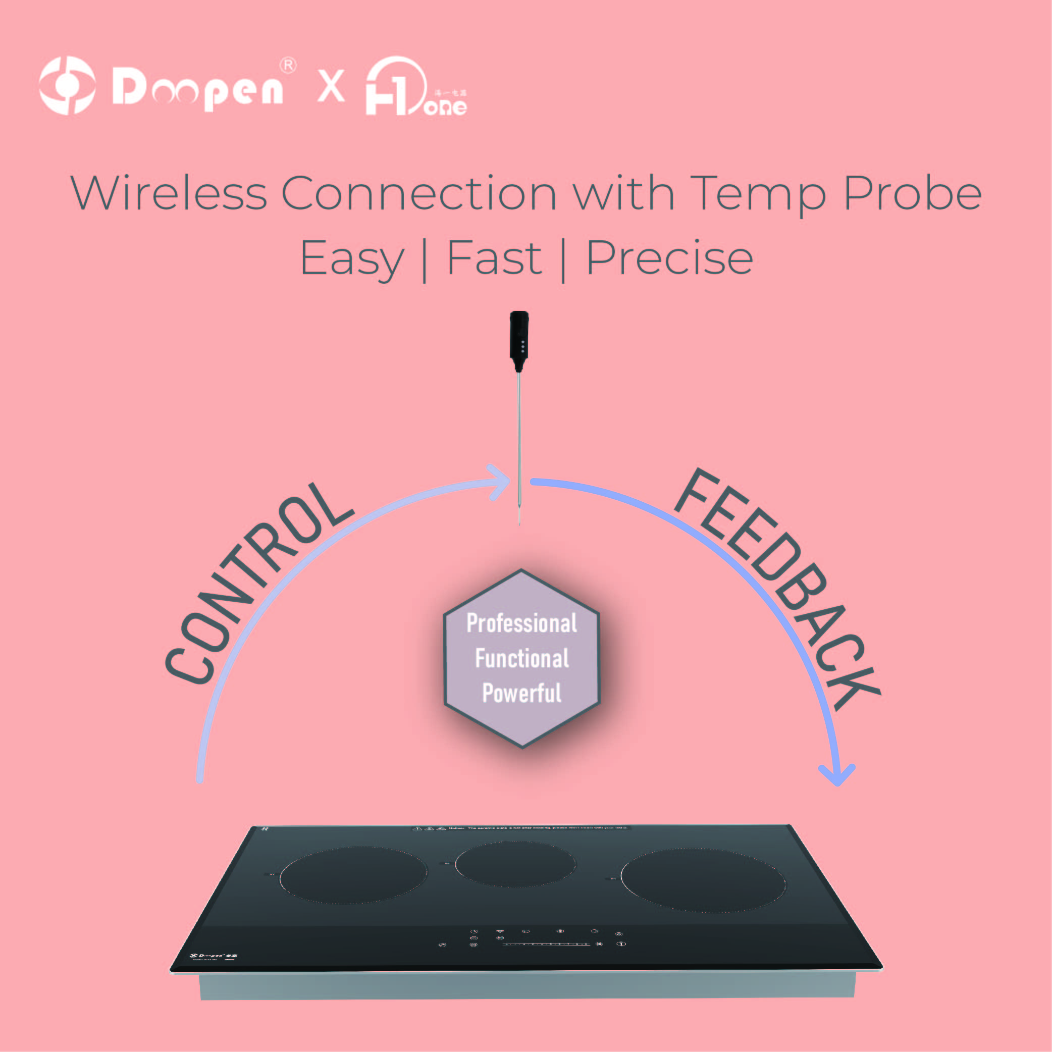 Built-in Tuya Induction Cooker with Smart Wi-Fi in Black Saves Energy, Time &amp; Worry
