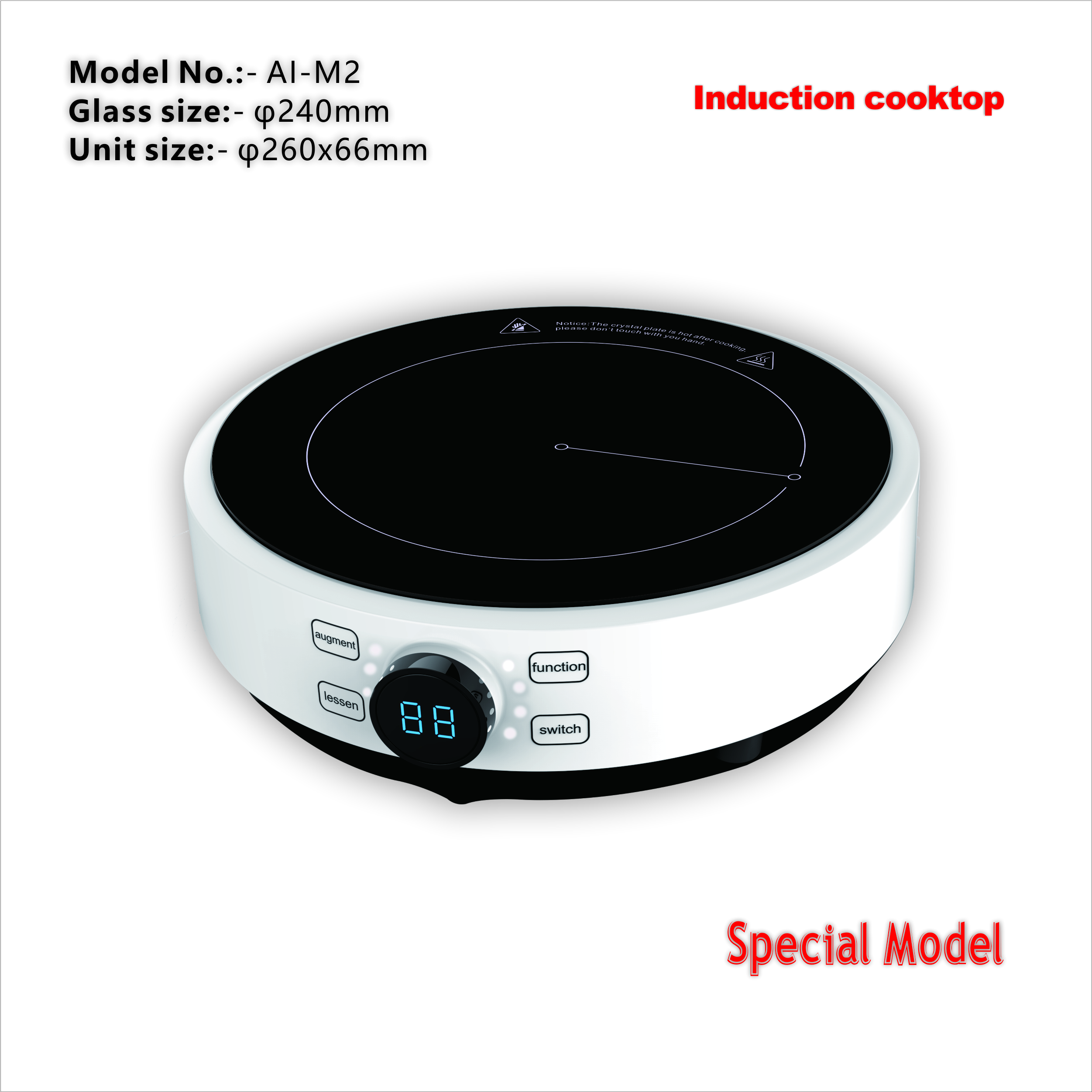 2025 Newest WiFi Smart Induction Cooker Remote Control Via APP, Touchscreen, Energy Saving