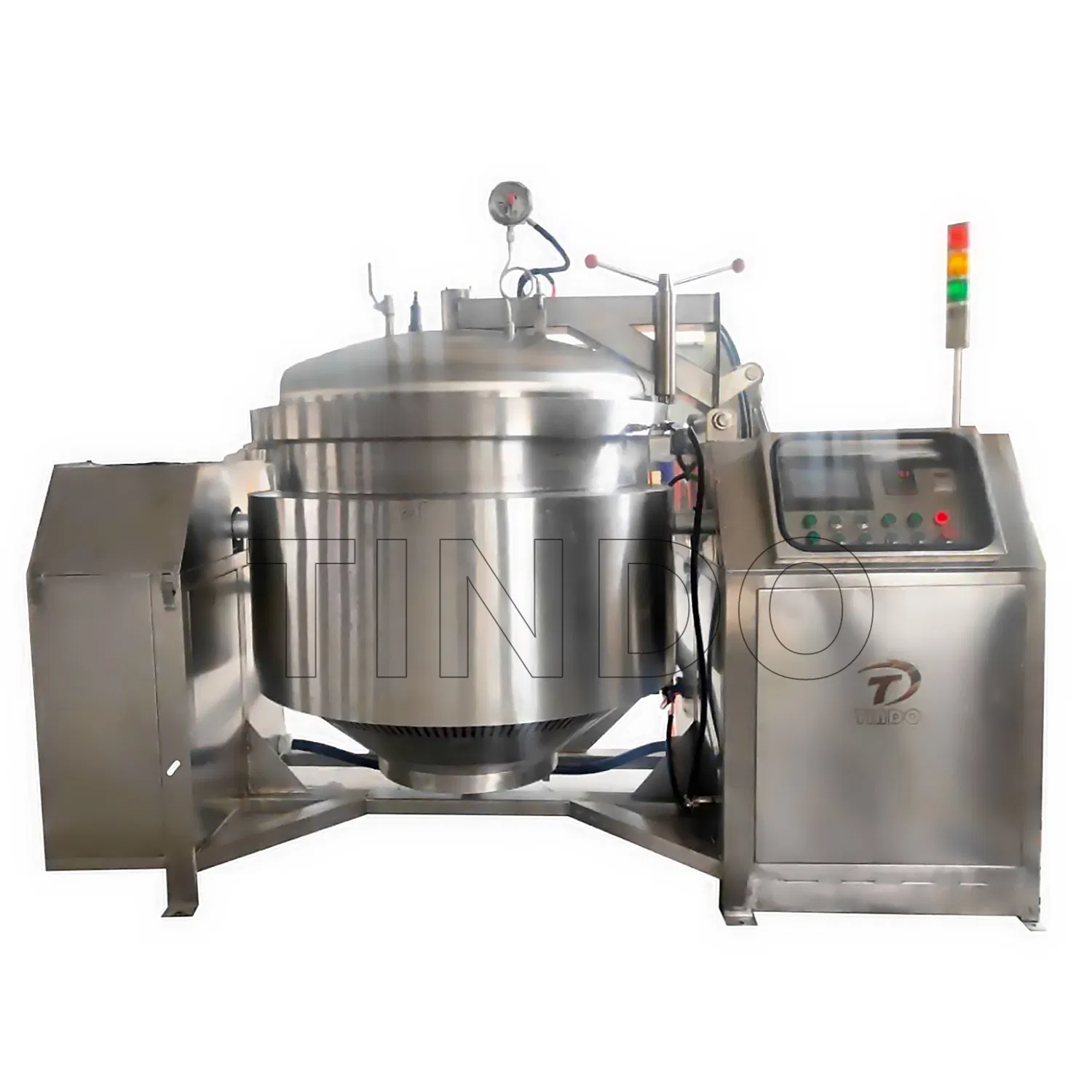 Industrial 600 Liter Pressure Cooking Pot Machine Auto Cooker Beans Equipment