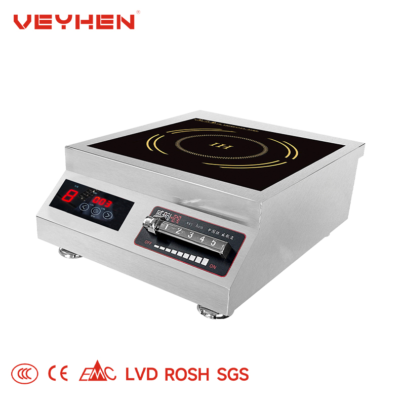 Energy-Efficient Induction Cooktop with Stainless Steel Surface Material