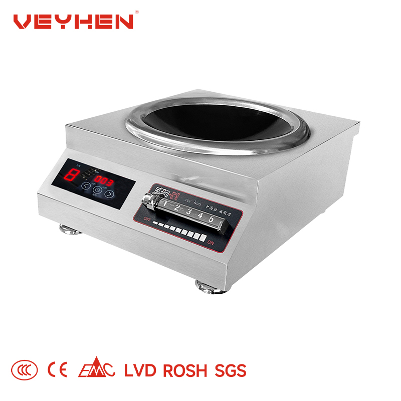 Energy-Efficient Induction Cooktop with Stainless Steel Surface Material