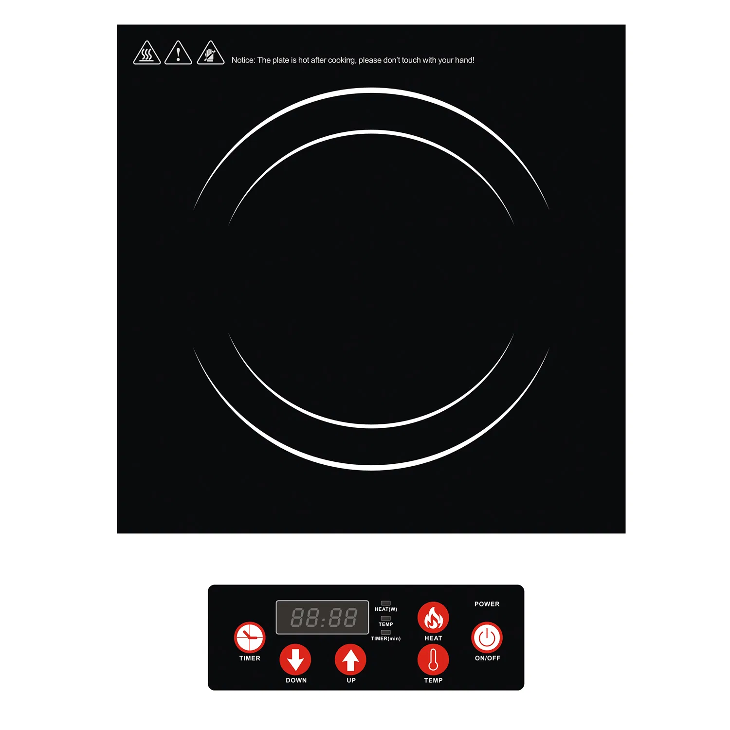 3500W Stainless Steel ETL CE Commercial Single Burner Induction cooktop