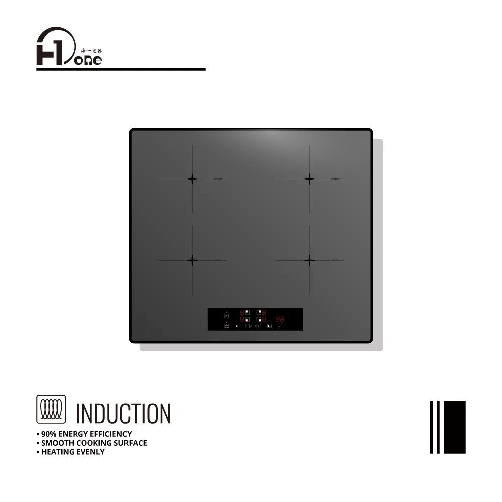 Induction Cooktop Multi Zone 4 Burner Built-in with Touch Controls