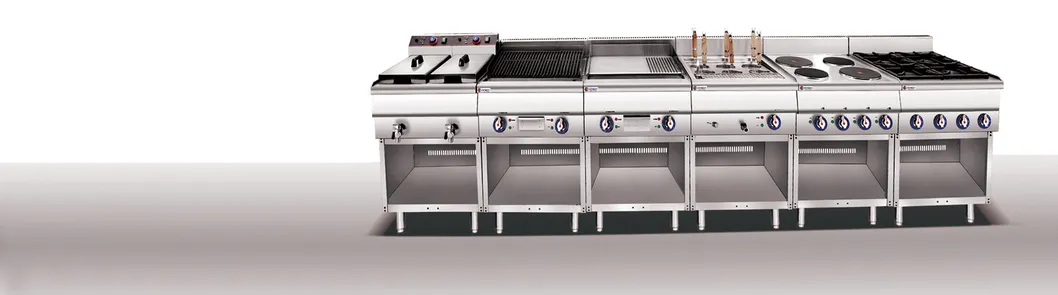 Commercial Grade Electric Range with 6 Burners and Oven