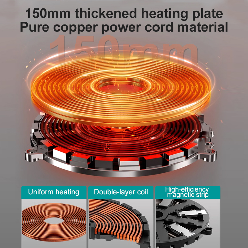 2200w Smart Induction Stove Hot Pot Portable Induction Cooker for Kitchen Electric Heater Cooker Stove