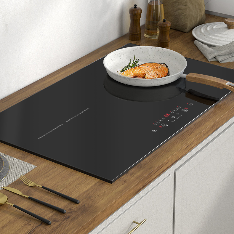 Double Burner Hob With Temperature Control for 220V 4000W Electric Induction Energy Saving Built-in Smart Cooktops