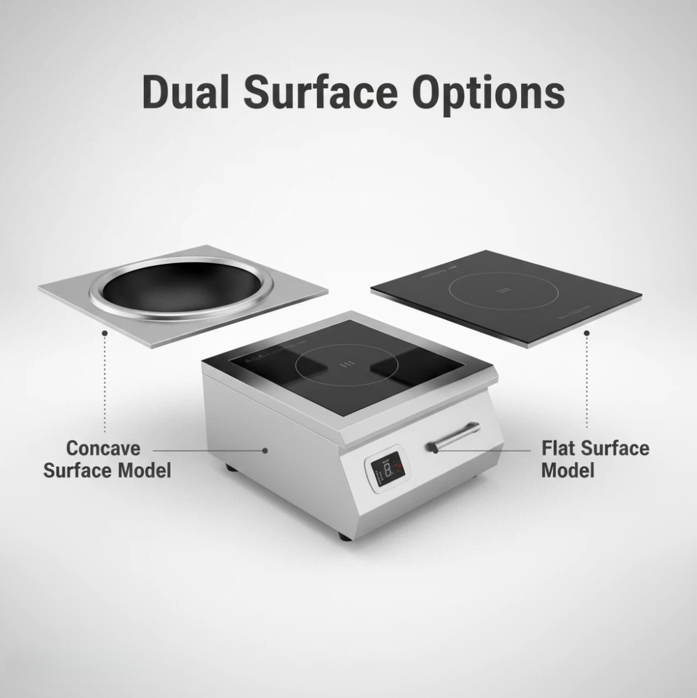 Commercial Induction Cooker Multi Zone Heating System for Hotel Kitchen