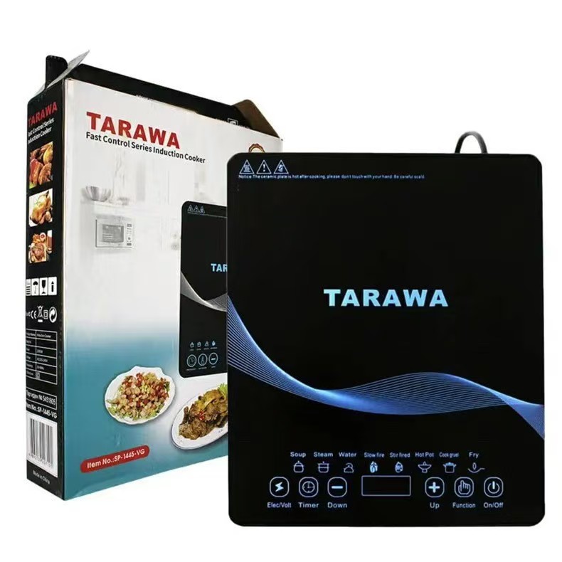 Household 2200W Touch Control Single Electric Induction Cooker Toughened Glass Panel Multi-functional High Energy Efficient