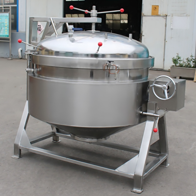 China Industrial Energy Saving Steam Operated High Pressure Cooker Equipment for High Viscosity Food Processing