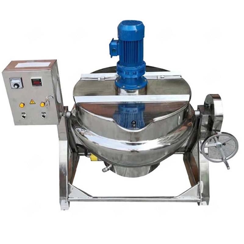 Automatic Professional Induction Fruit Jam Honey Curry Jacketed Cooking Kettle Pot Mixing Machine