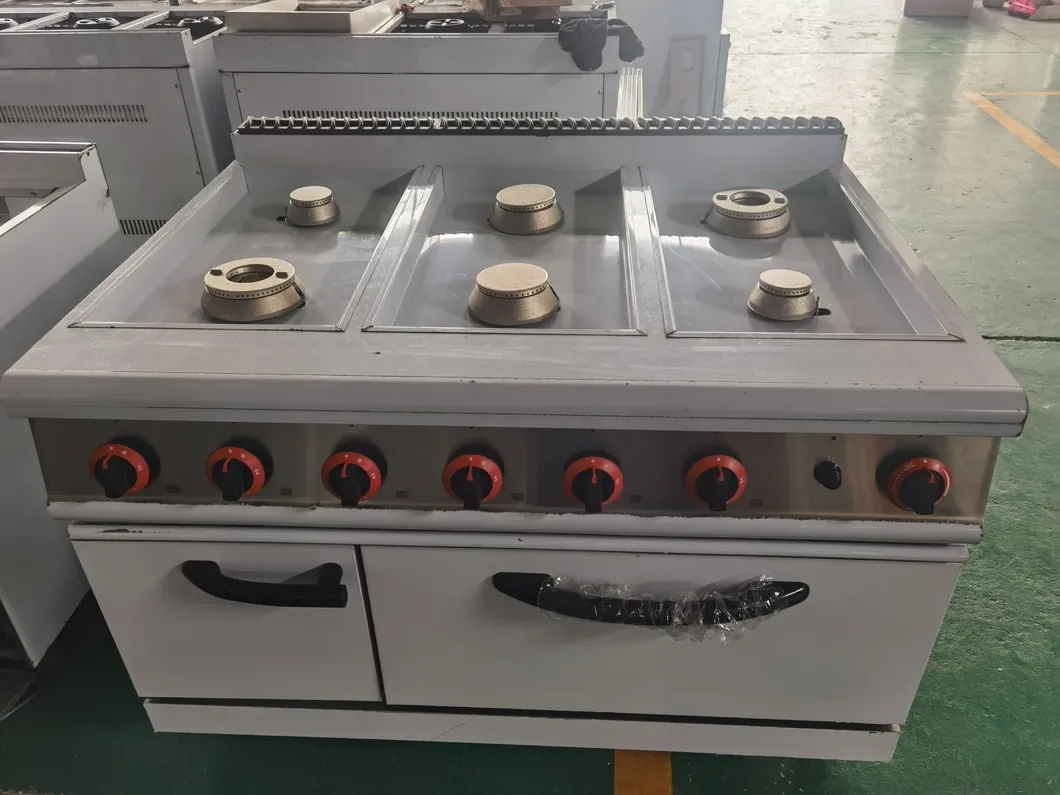 Commercial Grade Electric Range with 6 Burners and Oven