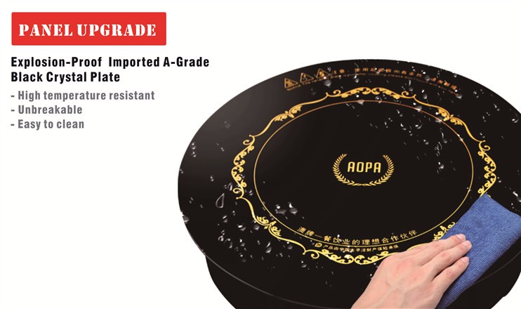 A-Grade Black Crystal Plate