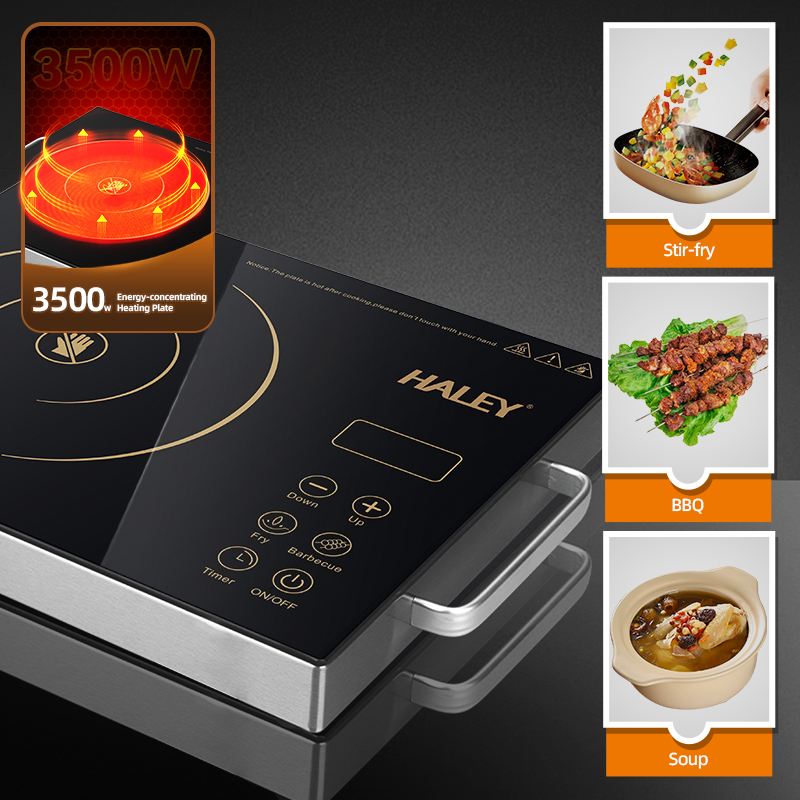 HALEY 3500W Best Quality Durable Electric Cook Top Induction Heating Plate Induction Cooker Induction Stove