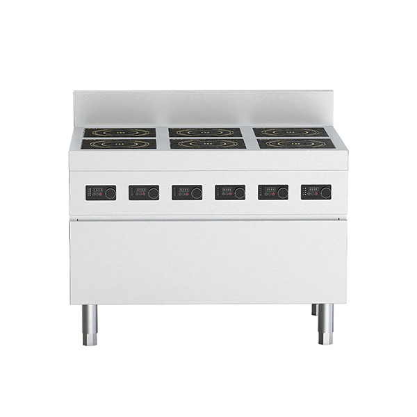 Multi-Zone Induction Simmer Station - 6X 3.5kw Burners (School/Hotel Use)