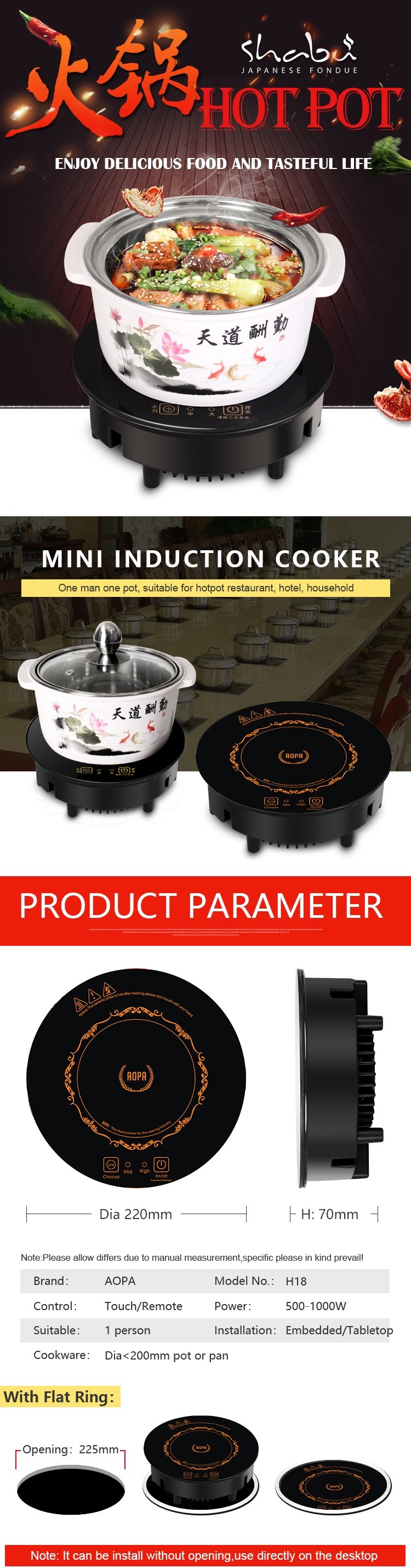 Induction Stove Structural Details