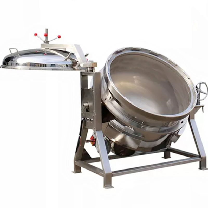 Industrial 600 Liter Pressure Cooking Pot Machine Auto Cooker Beans Equipment