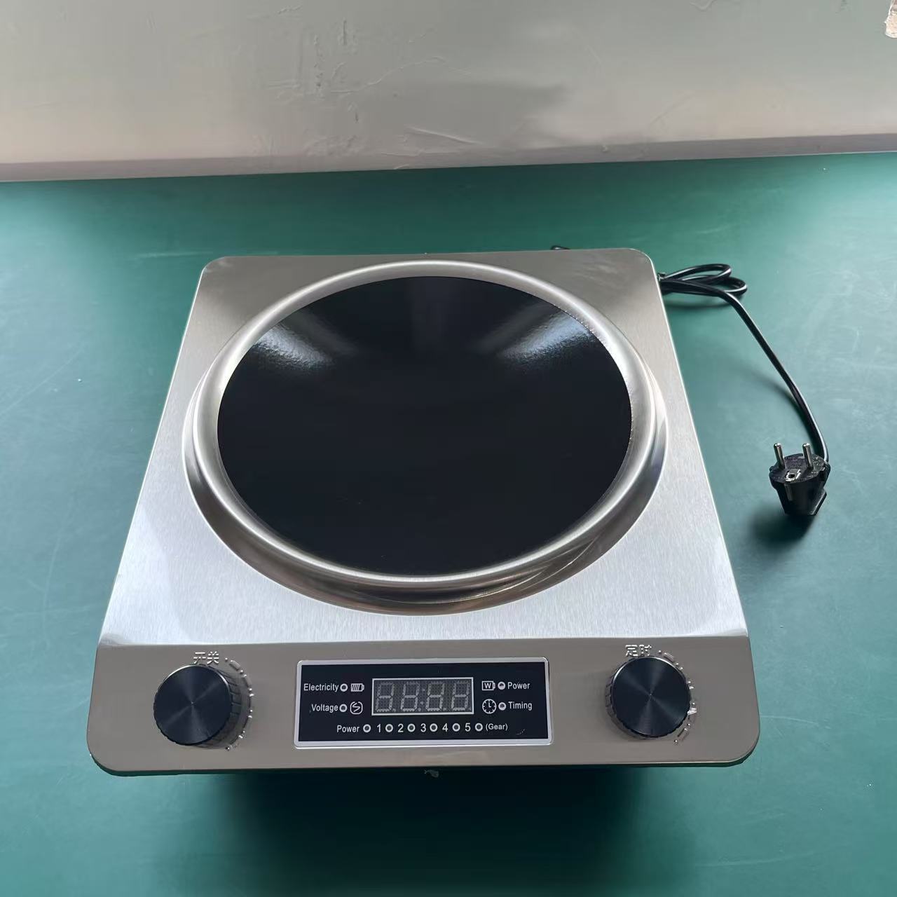 Manufacture Commercial and Home Use Induction Cooker 2 Knobs Wok Induction Cookers