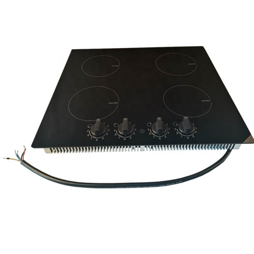 59cm Freezone Built-in Induction Cooker Hob 4 Burner Ceramic Glass Electric Power Source for Household